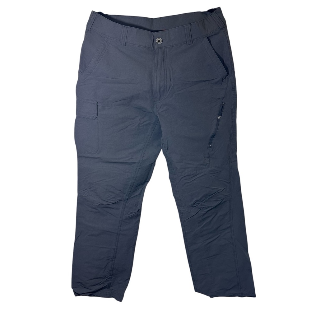 Pacific Trail Men's Cargo Pants with Stretch, Cliff Grey/Gray Color, Size 36/32